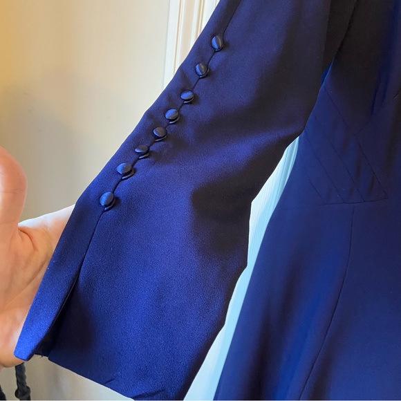 TAHARI ASL long sleeve V-Back Maxi Dress - Picture 7 of 14